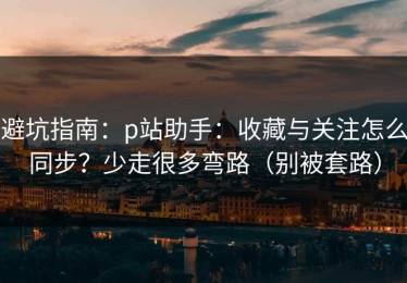 避坑指南：p站助手：收藏与关注怎么同步？少走很多弯路（别被套路）