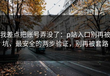 我差点把账号弄没了：p站入口别再被坑，最安全的两步验证，别再被套路
