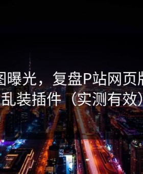 关键截图曝光，复盘P站网页版｜别再乱装插件（实测有效）