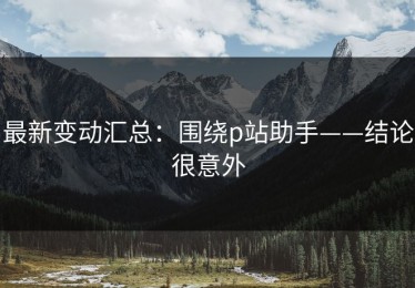 最新变动汇总：围绕p站助手——结论很意外