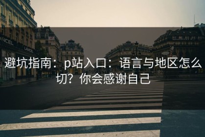 避坑指南：p站入口：语言与地区怎么切？你会感谢自己