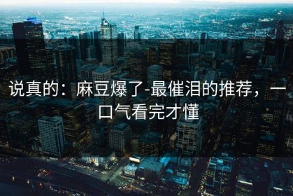 说真的：麻豆爆了-最催泪的推荐，一口气看完才懂