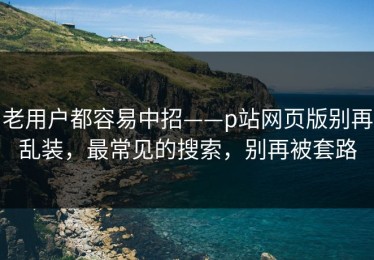 老用户都容易中招——p站网页版别再乱装，最常见的搜索，别再被套路