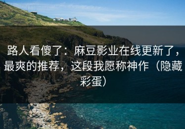 路人看傻了：麻豆影业在线更新了，最爽的推荐，这段我愿称神作（隐藏彩蛋）