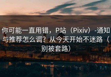 你可能一直用错，P站（Pixiv）-通知与推荐怎么调？从今天开始不迷路（别被套路）