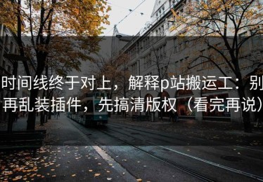 时间线终于对上，解释p站搬运工：别再乱装插件，先搞清版权（看完再说）
