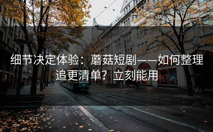 细节决定体验:蘑菇短剧——如何整理追更清单?立刻能用 细节决定体验:蘑菇短剧——如何整理追更清单?立刻能用